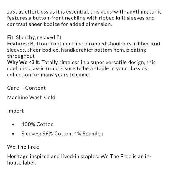 We the Free Long Sleeve Top - Picture 7 of 7